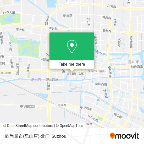 欧尚超市(昆山店)-北门 map