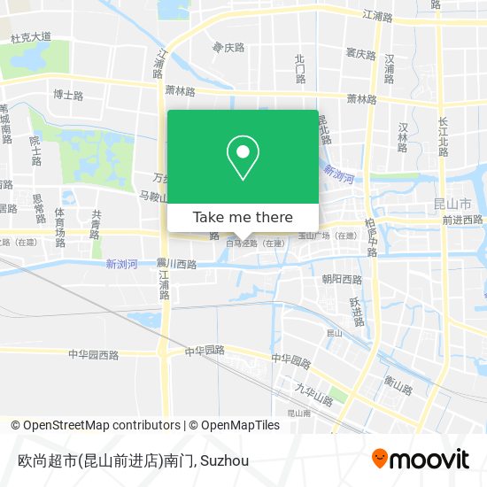 欧尚超市(昆山前进店)南门 map