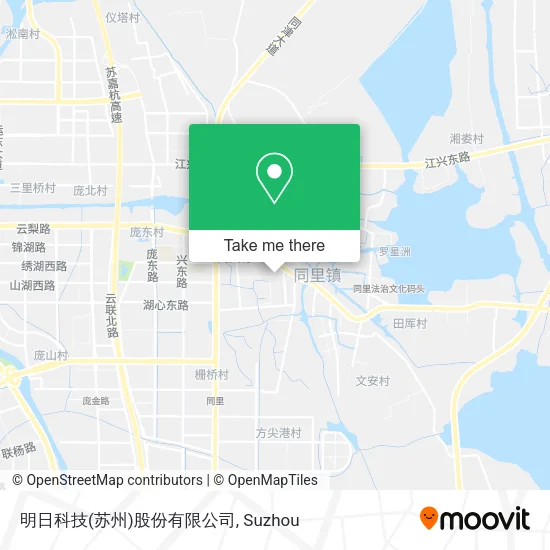 明日科技(苏州)股份有限公司 map