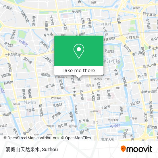 洞庭山天然泉水 map