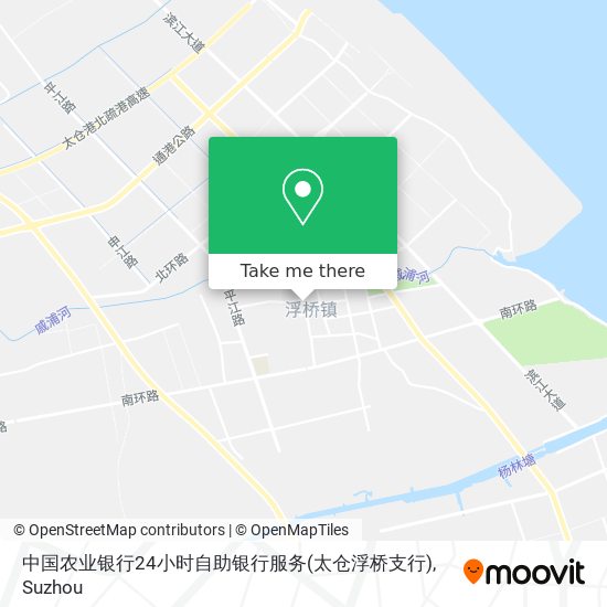 中国农业银行24小时自助银行服务(太仓浮桥支行) map