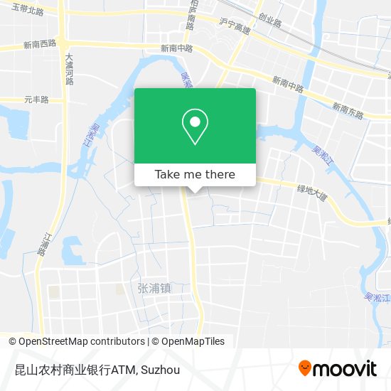 昆山农村商业银行ATM map