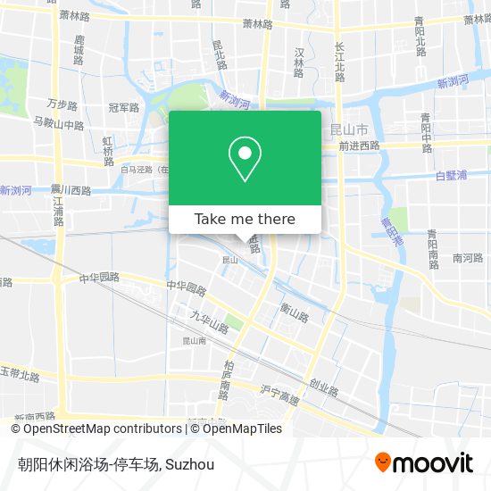 朝阳休闲浴场-停车场 map