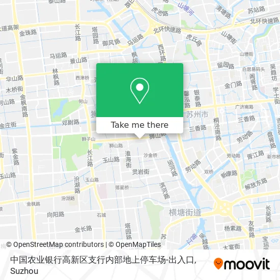 中国农业银行高新区支行内部地上停车场-出入口 map