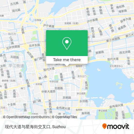 现代大道与星海街交叉口 map