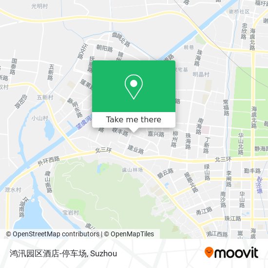 鸿汛园区酒店-停车场 map