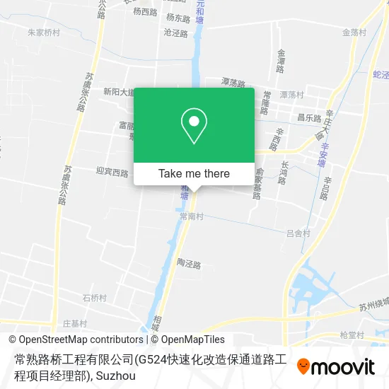 常熟路桥工程有限公司(G524快速化改造保通道路工程项目经理部) map