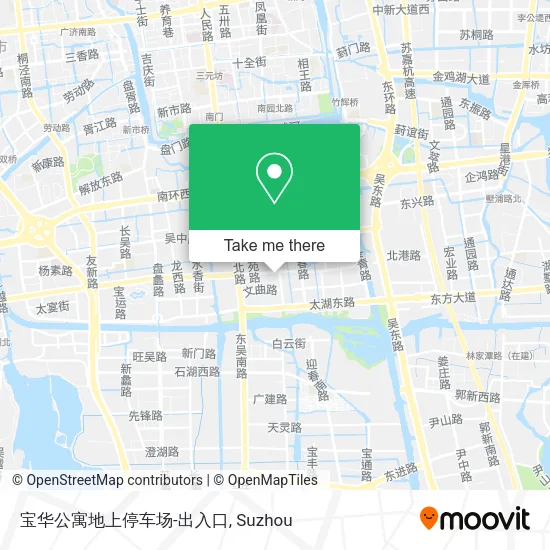 宝华公寓地上停车场-出入口 map