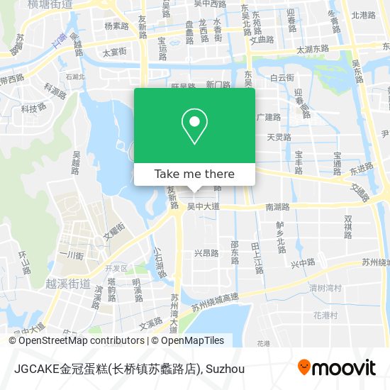 JGCAKE金冠蛋糕(长桥镇苏蠡路店) map