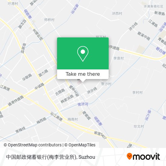 中国邮政储蓄银行(梅李营业所) map