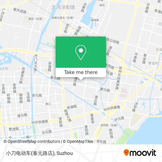 小刀电动车(泰元路店) map