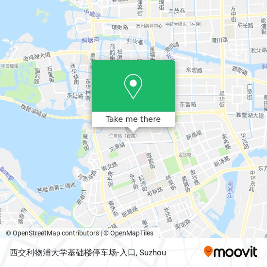 西交利物浦大学基础楼停车场-入口 map