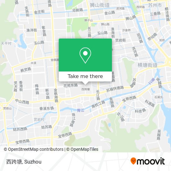 西跨塘 map