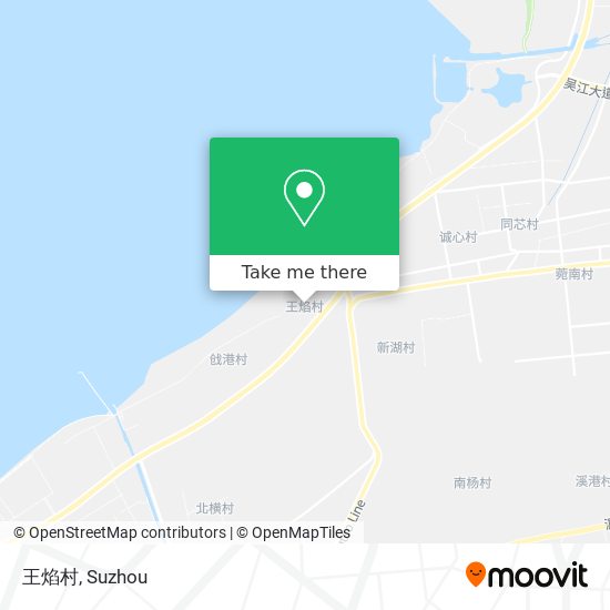 王焰村 map