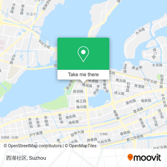 西湖社区 map
