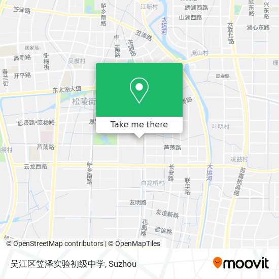 吴江区笠泽实验初级中学 map