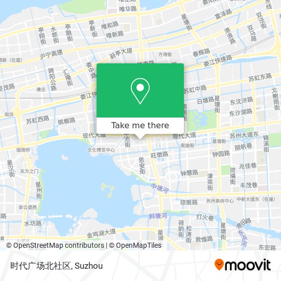 时代广场北社区 map