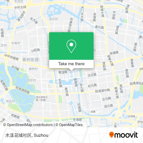 水漾花城社区 map