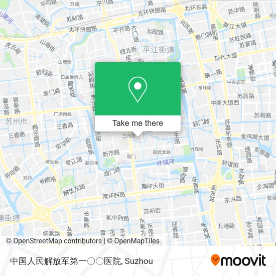 中国人民解放军第一〇〇医院 map