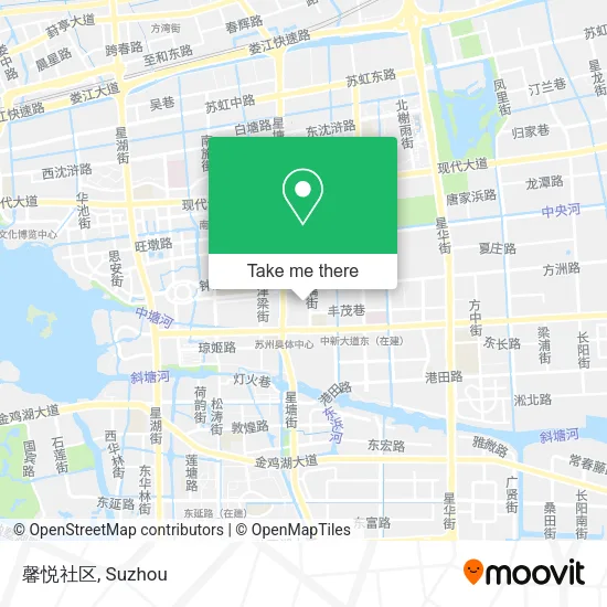 馨悦社区 map