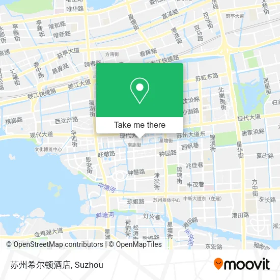 苏州希尔顿酒店 map