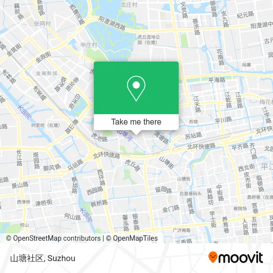 山塘社区 map