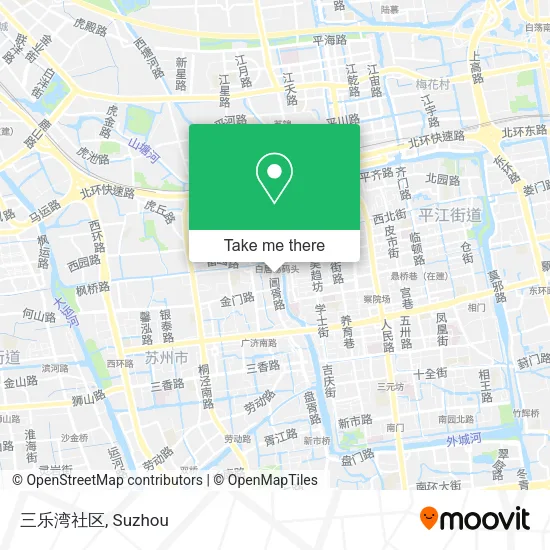 三乐湾社区 map