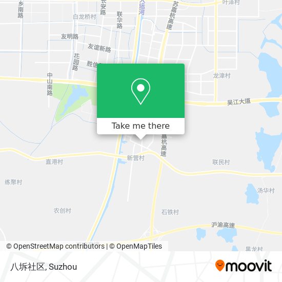 八坼社区 map