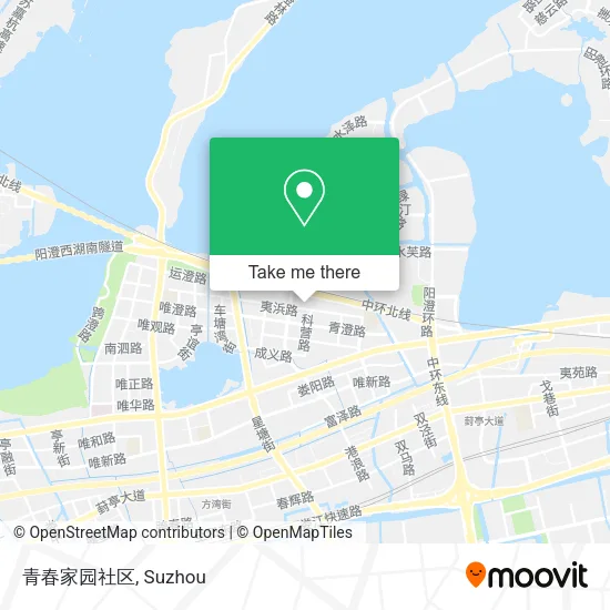 青春家园社区 map