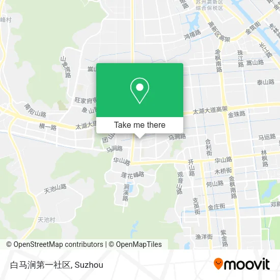 白马涧第一社区 map