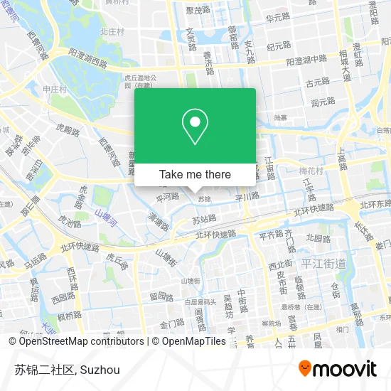 苏锦二社区 map