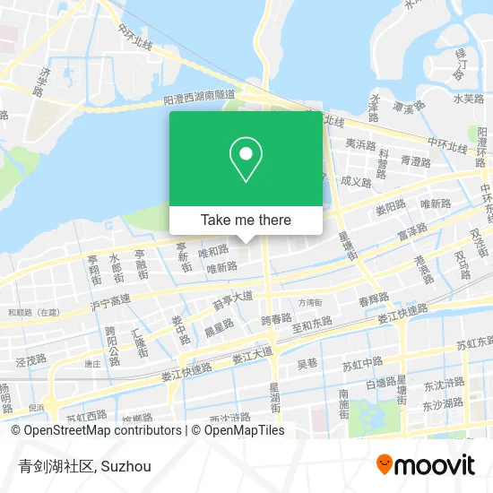 青剑湖社区 map