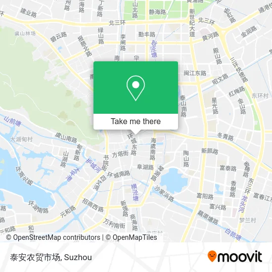 泰安农贸市场 map