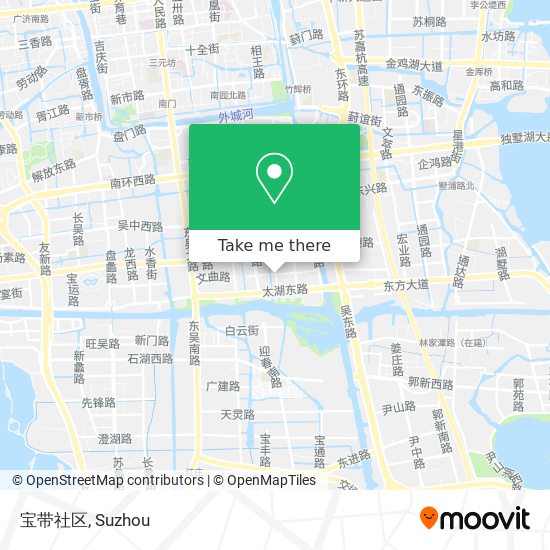 宝带社区 map
