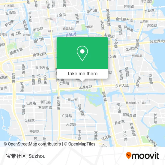 宝带社区 map
