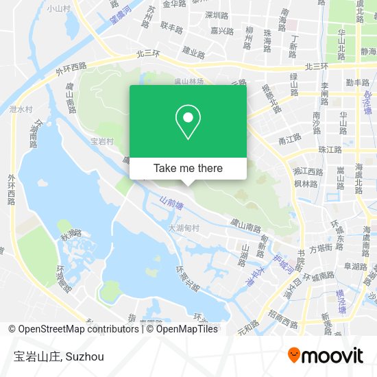 宝岩山庄 map