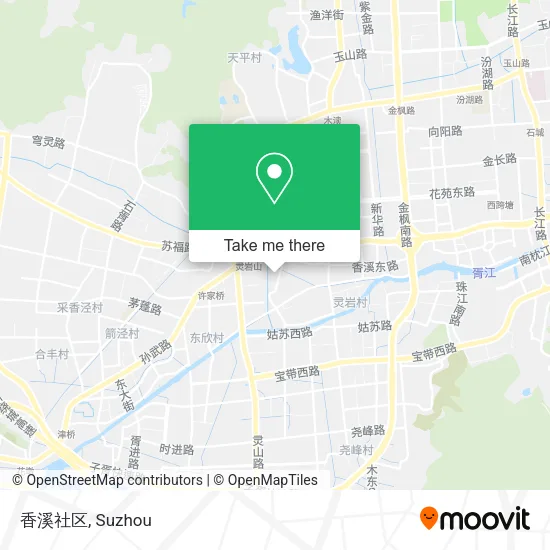 香溪社区 map