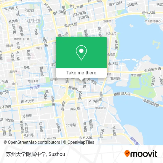 苏州大学附属中学 map