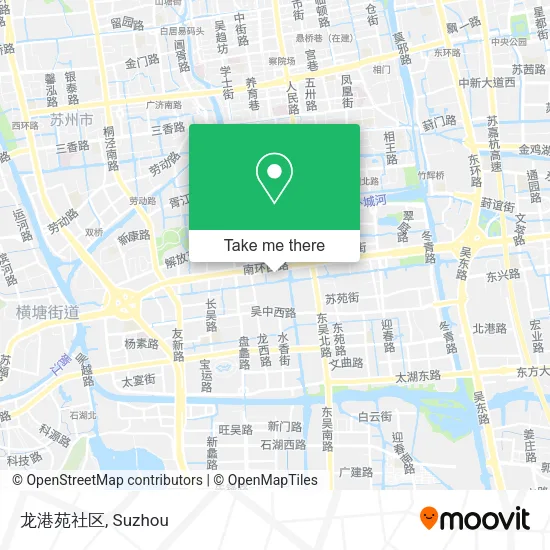 龙港苑社区 map