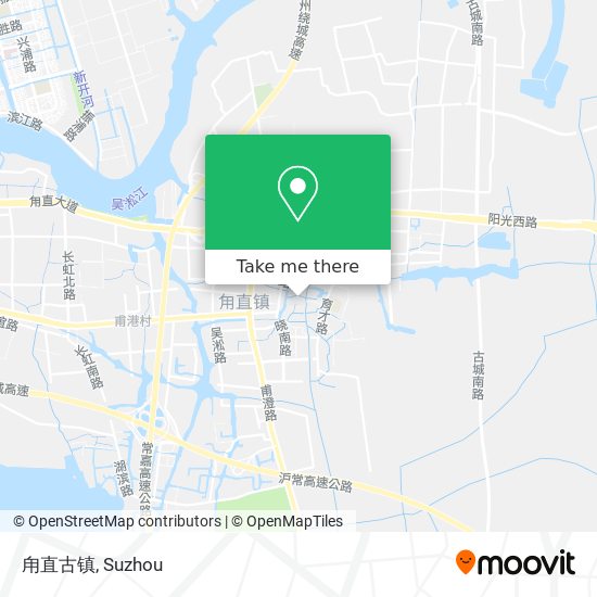甪直古镇 map