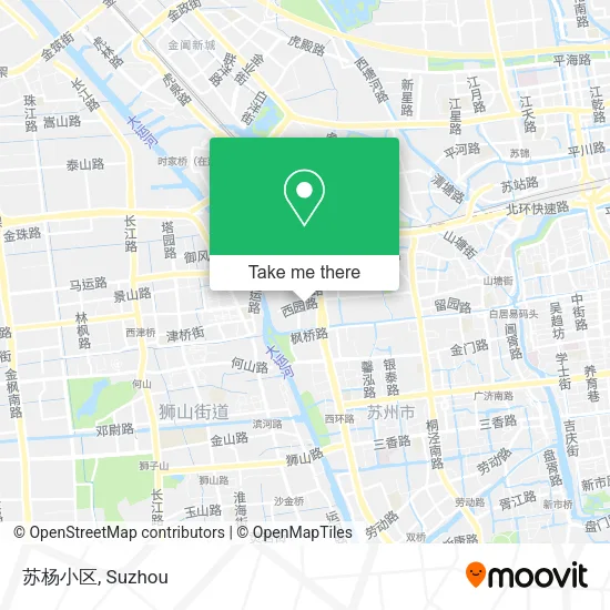 苏杨小区 map