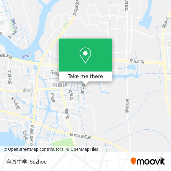甪直中学 map