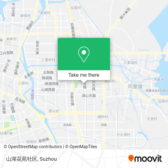 山湖花苑社区 map