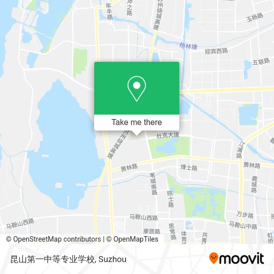 昆山第一中等专业学校 map