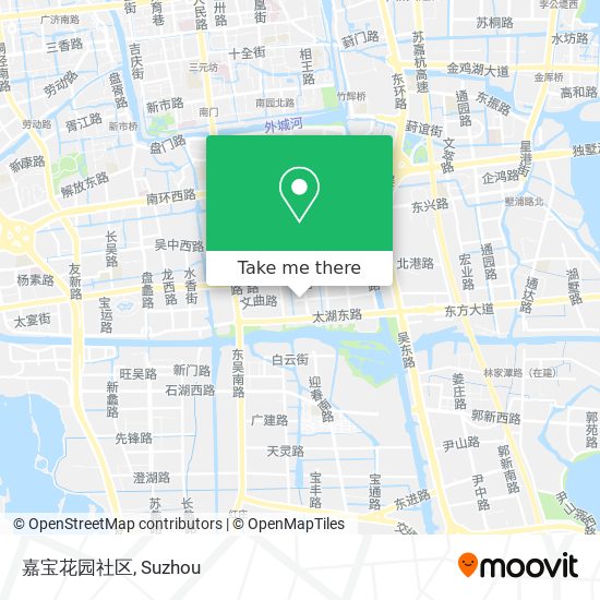 嘉宝花园社区 map