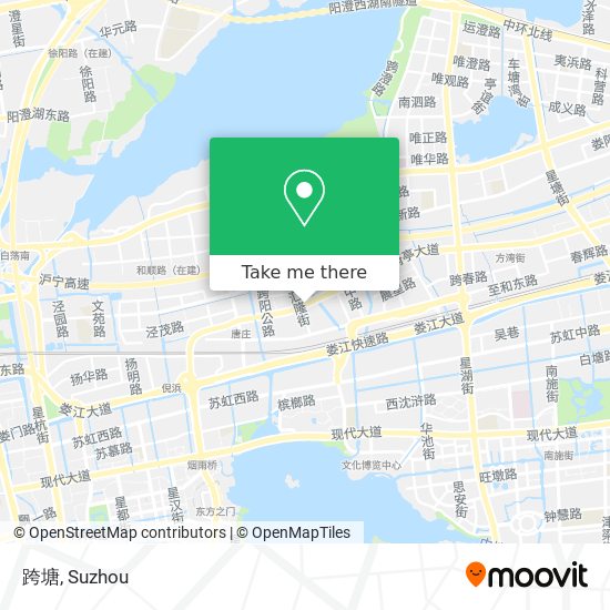 跨塘 map