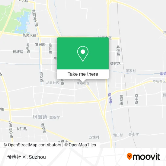 周巷社区 map