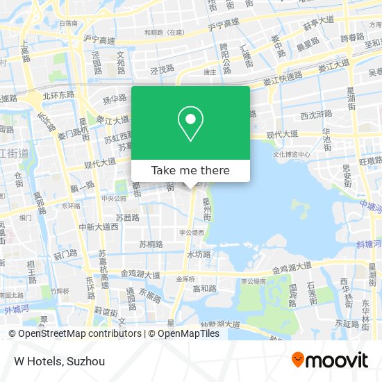 W Hotels map