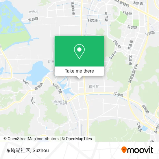 东崦湖社区 map