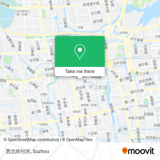 西北街社区 map